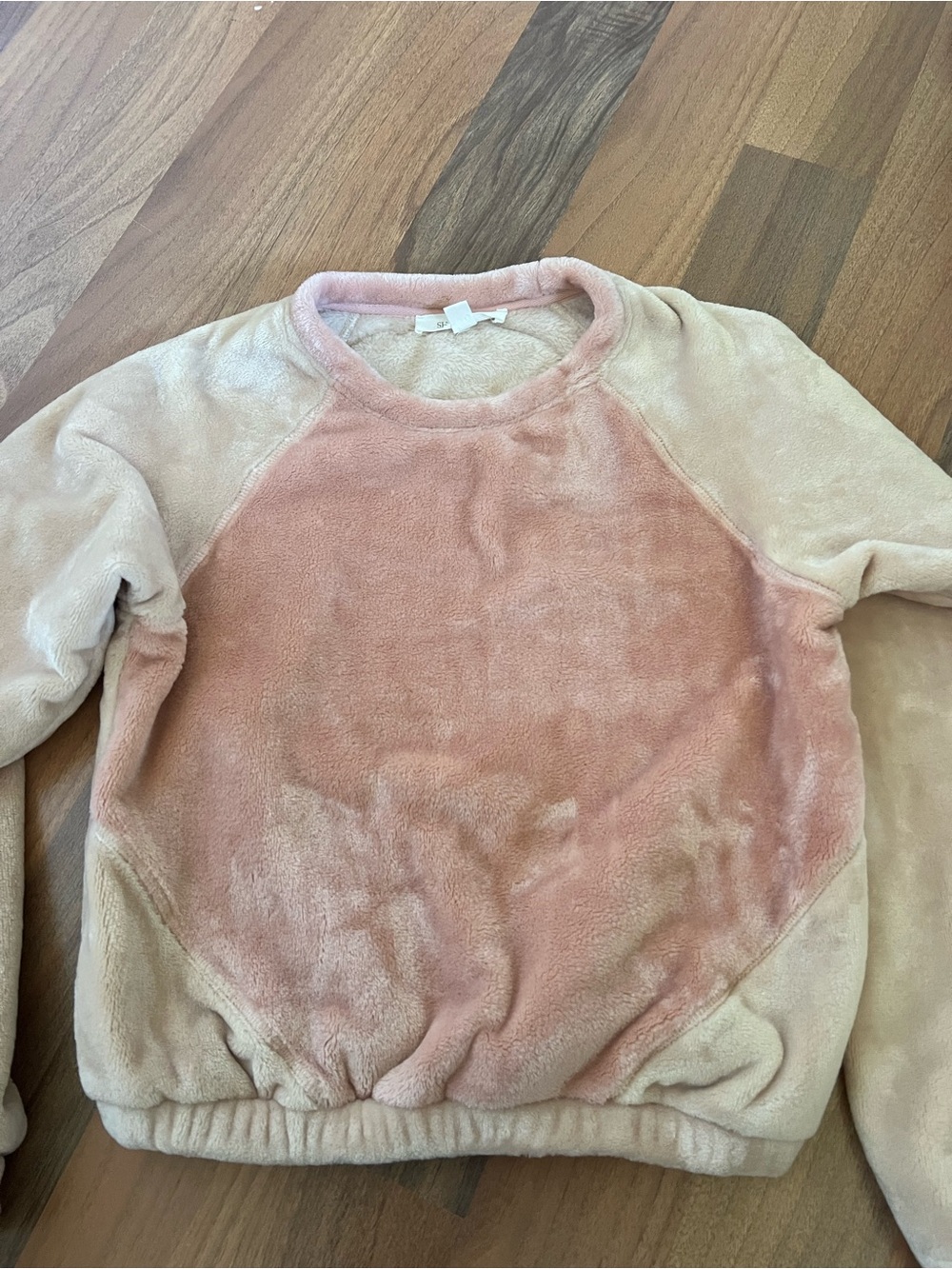 Shabby Chic faux fur sweater